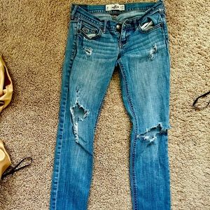 Ripped holister jeans